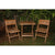 Anderson Teak Windsor 3-Pieces Square Bistro Set