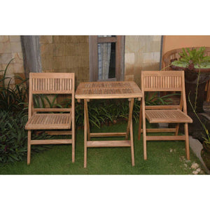 Anderson Teak Windsor 3-Pieces Square Bistro Set