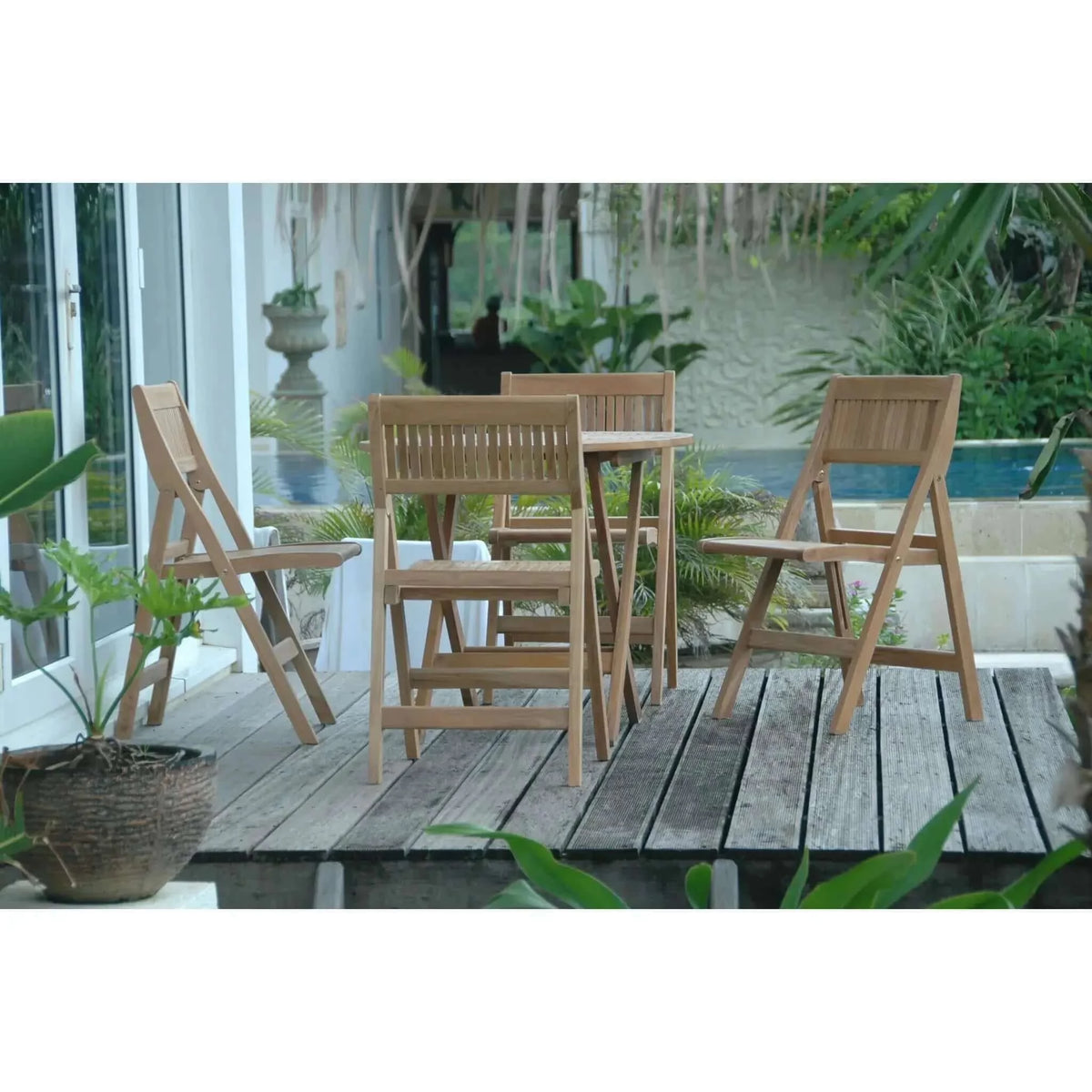 Anderson Teak Windsor 5-Pieces Round Bistro Set