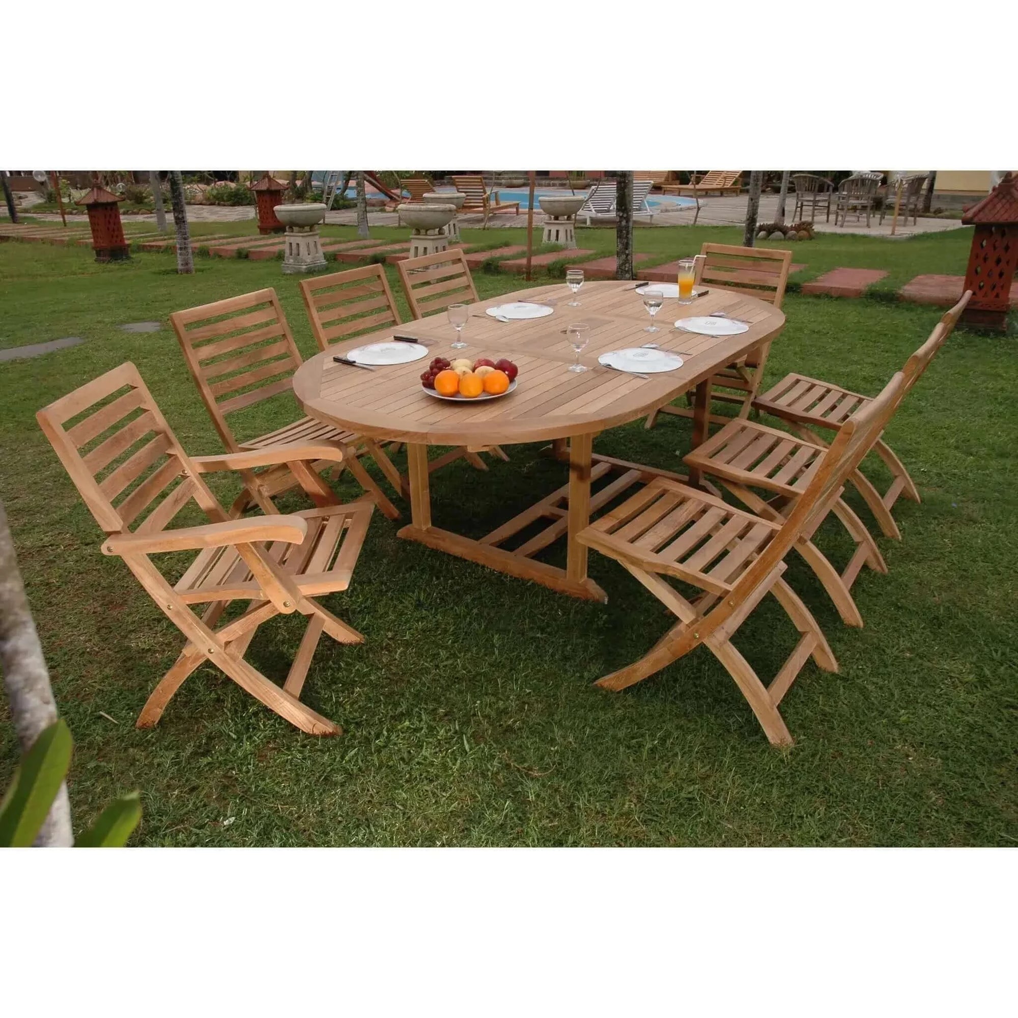 Anderson Teak Bahama Andrew 9-Pieces Dining Set