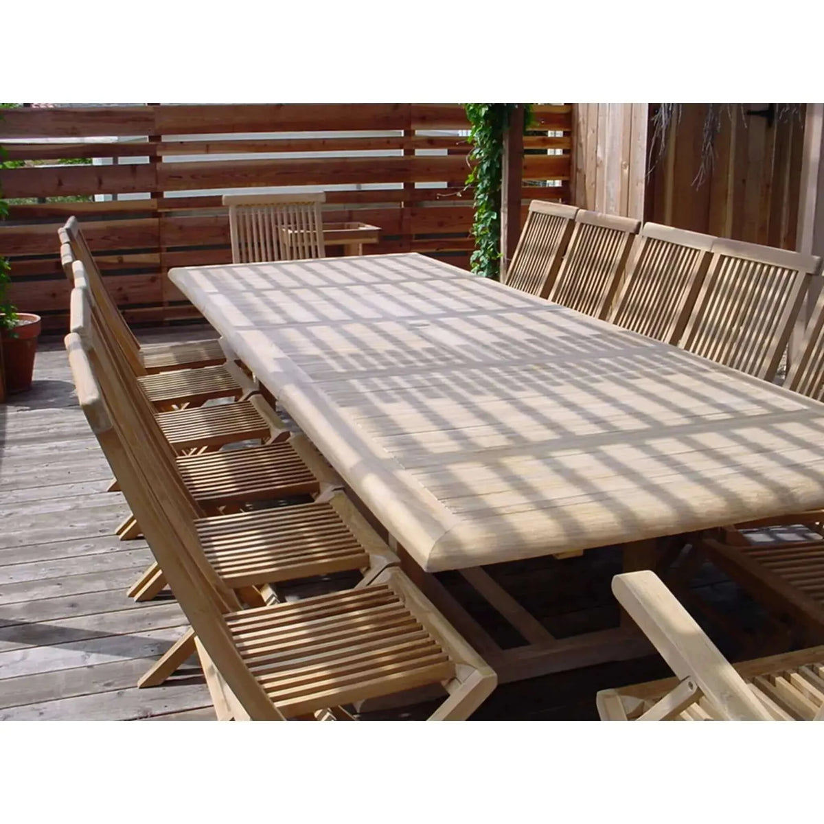 Anderson Teak Valencia Classic 15-Pieces Dining Set