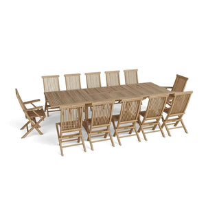 Anderson Teak Valencia Classic 13-Pieces Dining Set