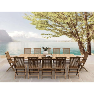 Anderson Teak Valencia Classic 13-Pieces Dining Set