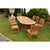 Anderson Teak Sahara Dining Side Chair 9-Pieces Oval Dining Set