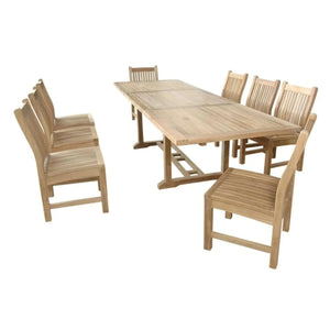 Anderson Teak Bahama Sahara 9-Pieces 10' Rectangular Dining Set