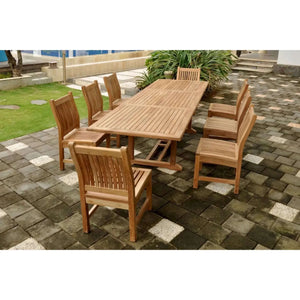 Anderson Teak Bahama Sahara 9-Pieces 10' Rectangular Dining Set