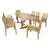 Anderson Teak Bahama Stackable Sahara 9-Pieces Rectangular Dining Set B