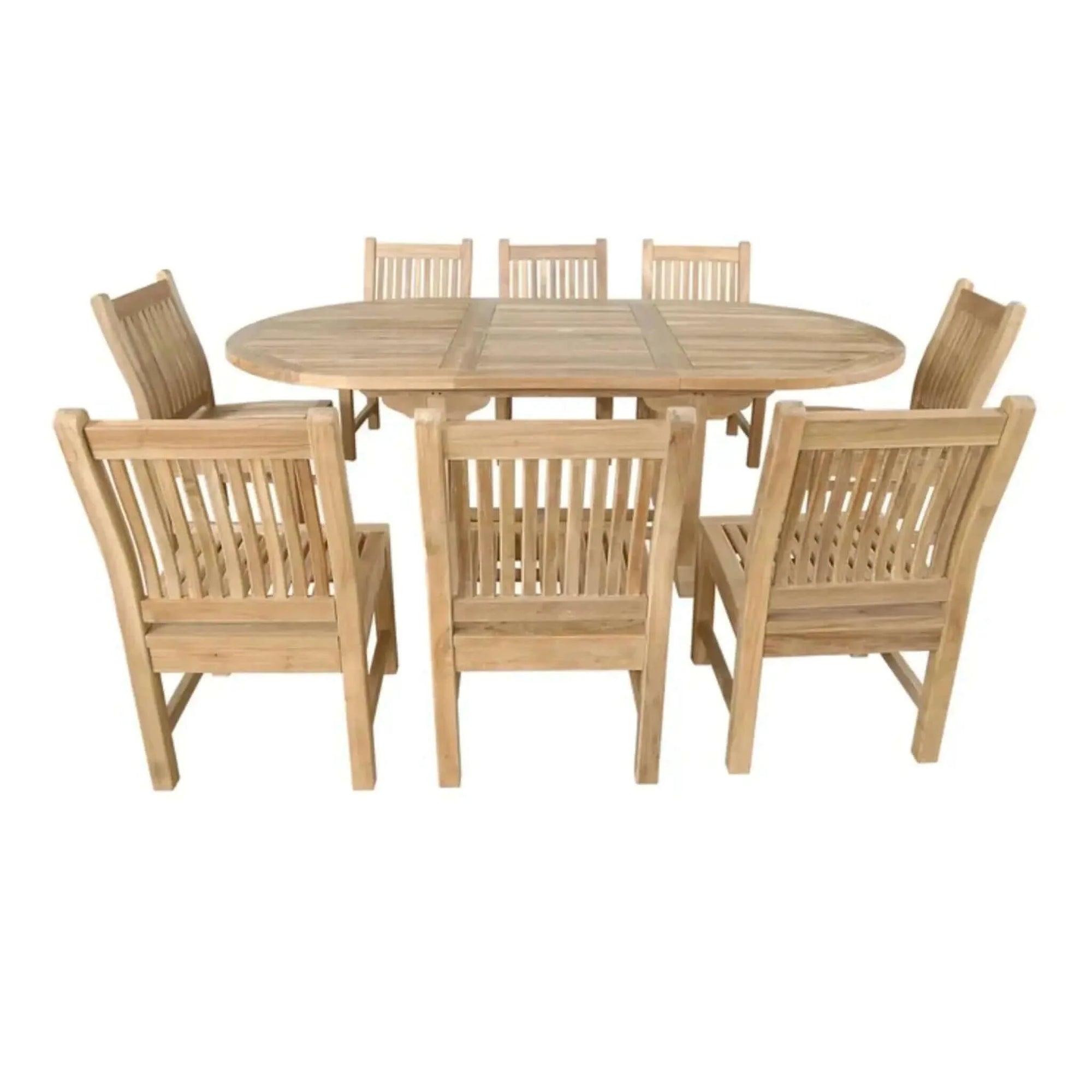 Anderson Teak Bahama Sahara 9-Pieces 87" Oval Dining Set