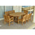 Anderson Teak Bahama Sahara Side Chair 7-Pieces 87" Oval Dining Set