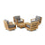 Anderson Teak 6-pc Madera Deep Seating Set 523