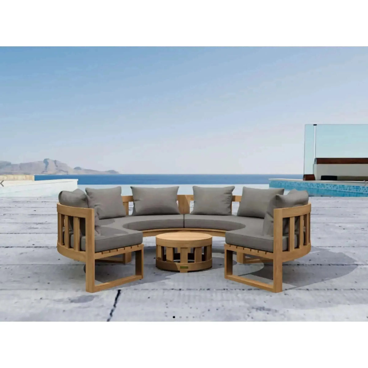 Anderson Teak Circular Modular Deep Seating Set 810