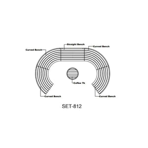 Anderson Teak Circular Modular Deep Seating Set 812