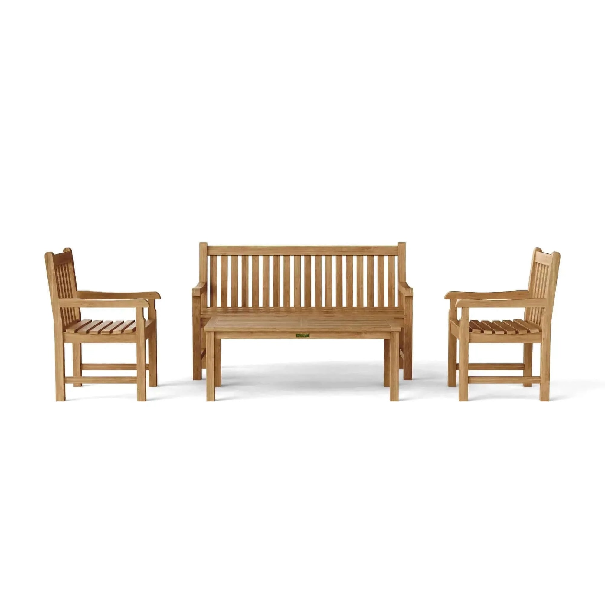 Anderson Teak Classic 3-Seater 4-Pieces Conversation Set