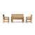 Anderson Teak Classic 3-Seater 4-Pieces Conversation Set