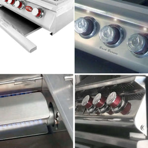 CalFlame Built-In Convection 4-Burner BBQ Grills