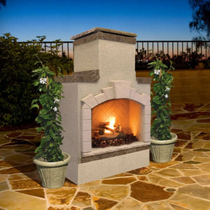 CalFlame 78" Outdoor Fireplace FRP-908-1