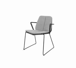 Cane-Line Vision Armchair, Stackable-Black/Graphite Cane-line Weave