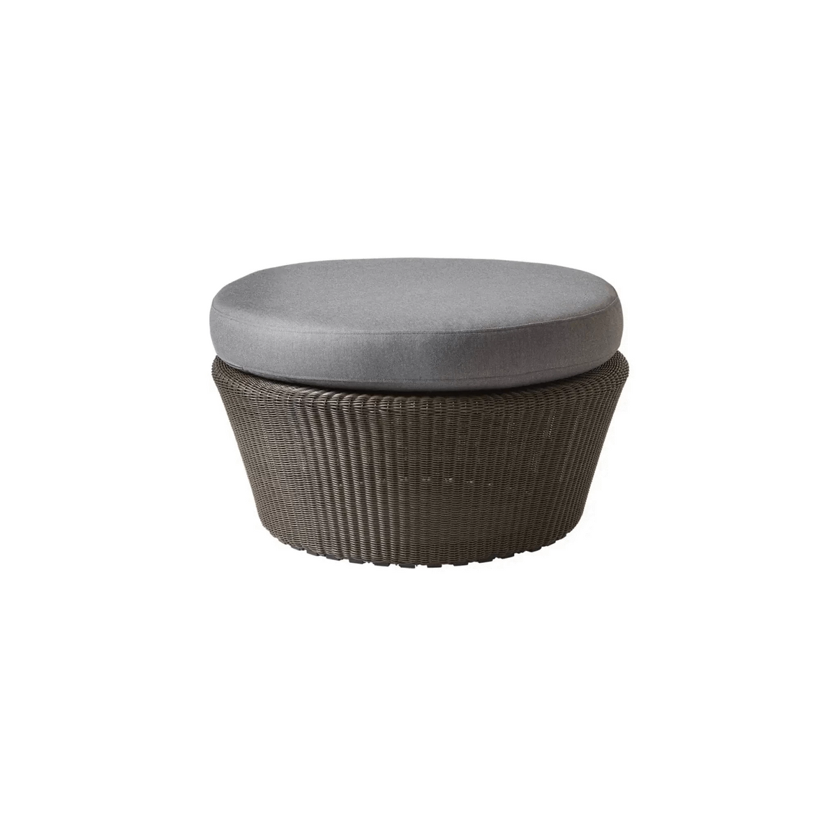 Cane-Line Kingston Footstool Large-White grey, Cane-line Weave