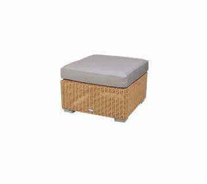 Cane-Line Chester Footstool/Coffee Table-Natural, Cane-line Weave