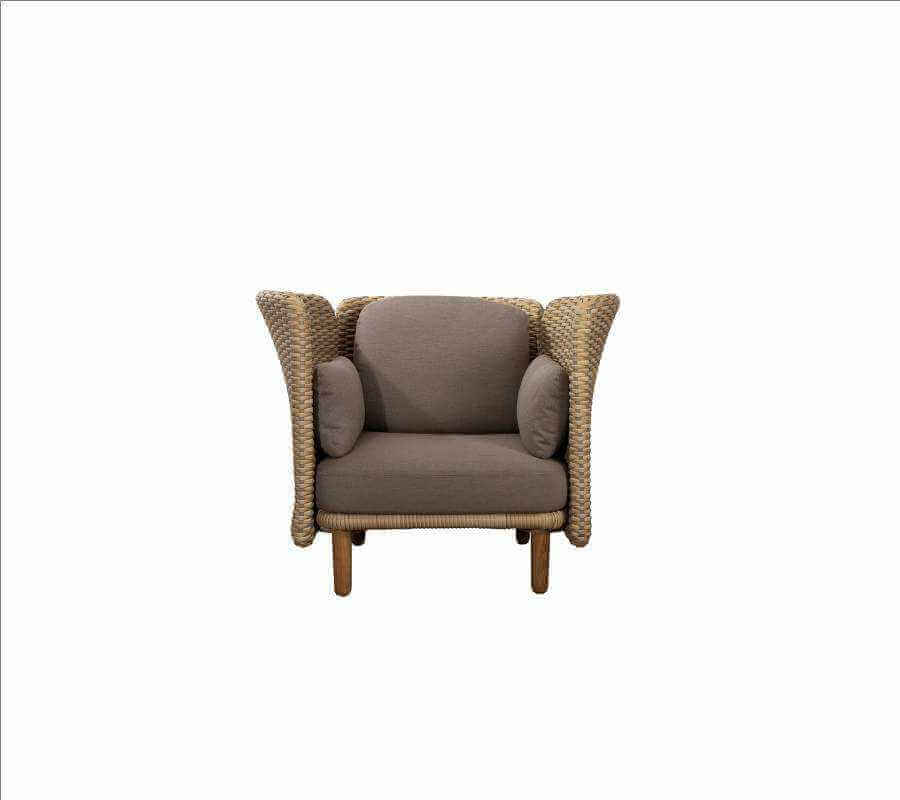 Cane-Line Arch Lounge Chair-Natural/Taupe Cane-line Flat Weave
