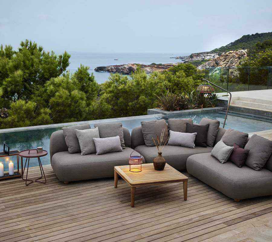 Cane-Line Capture Corner Sofa W/Chaise Lounge-