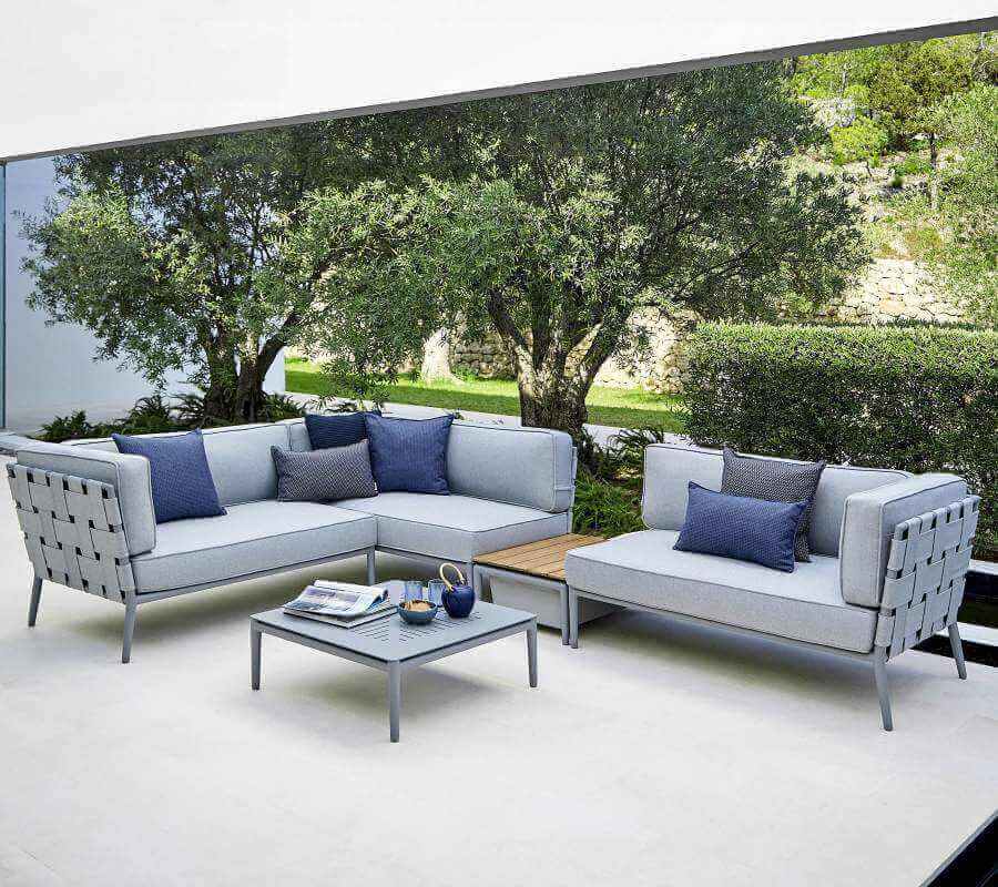 Cane-Line Conic Lounge 2-Lava grey