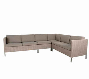 Cane-Line Connect Dining Lounge 10-Taupe, Cane-line Natté