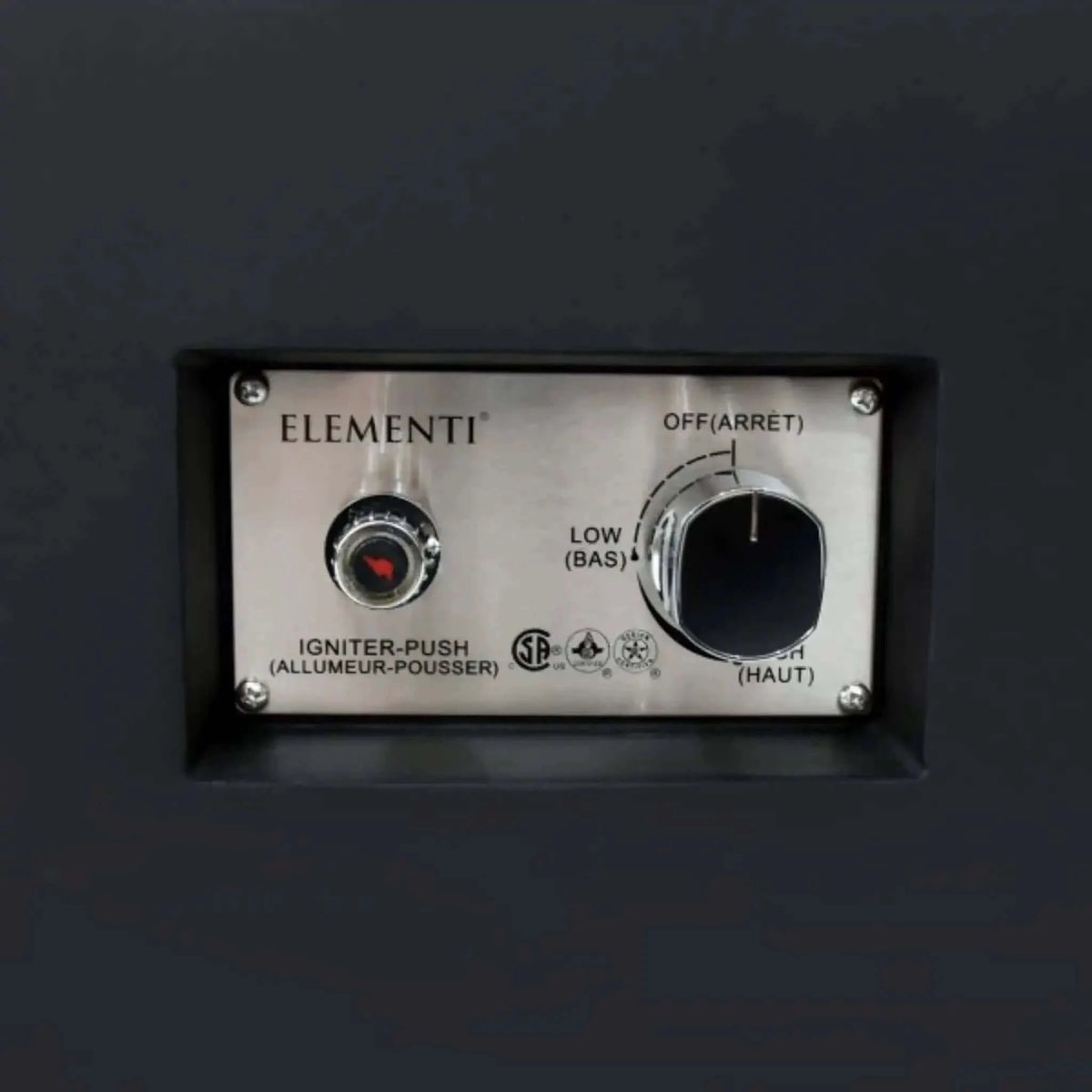 Elementi Plus Annecy Marble Porcelain Fire Table