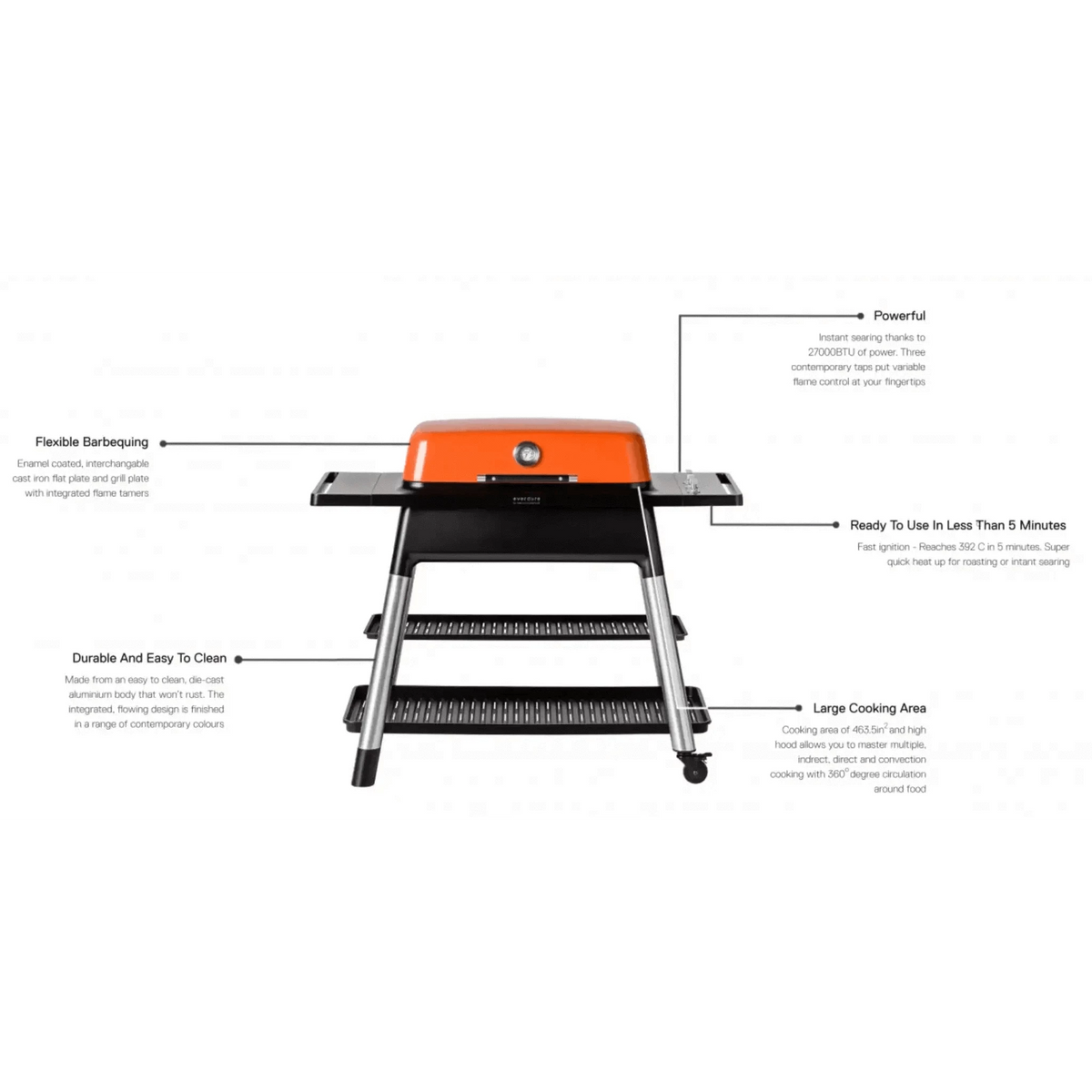 Everdure FURNACE™ Gas Outdoor Grill with Stand-