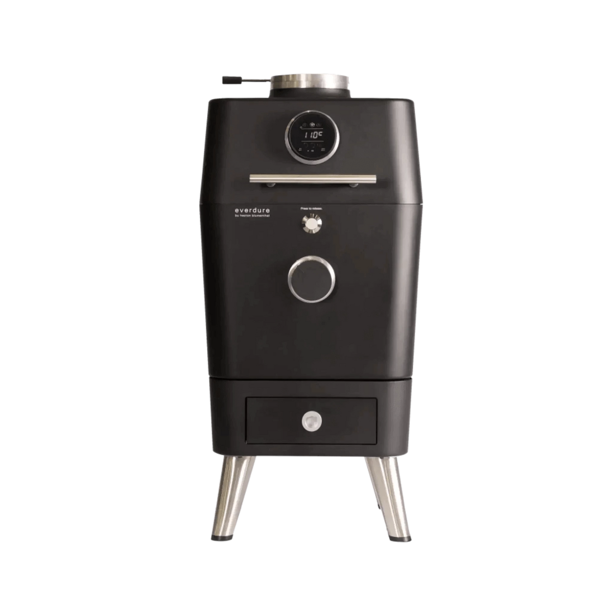 Everdure 4K Electric Ignition Charcoal Outdoor Grill-Graphite