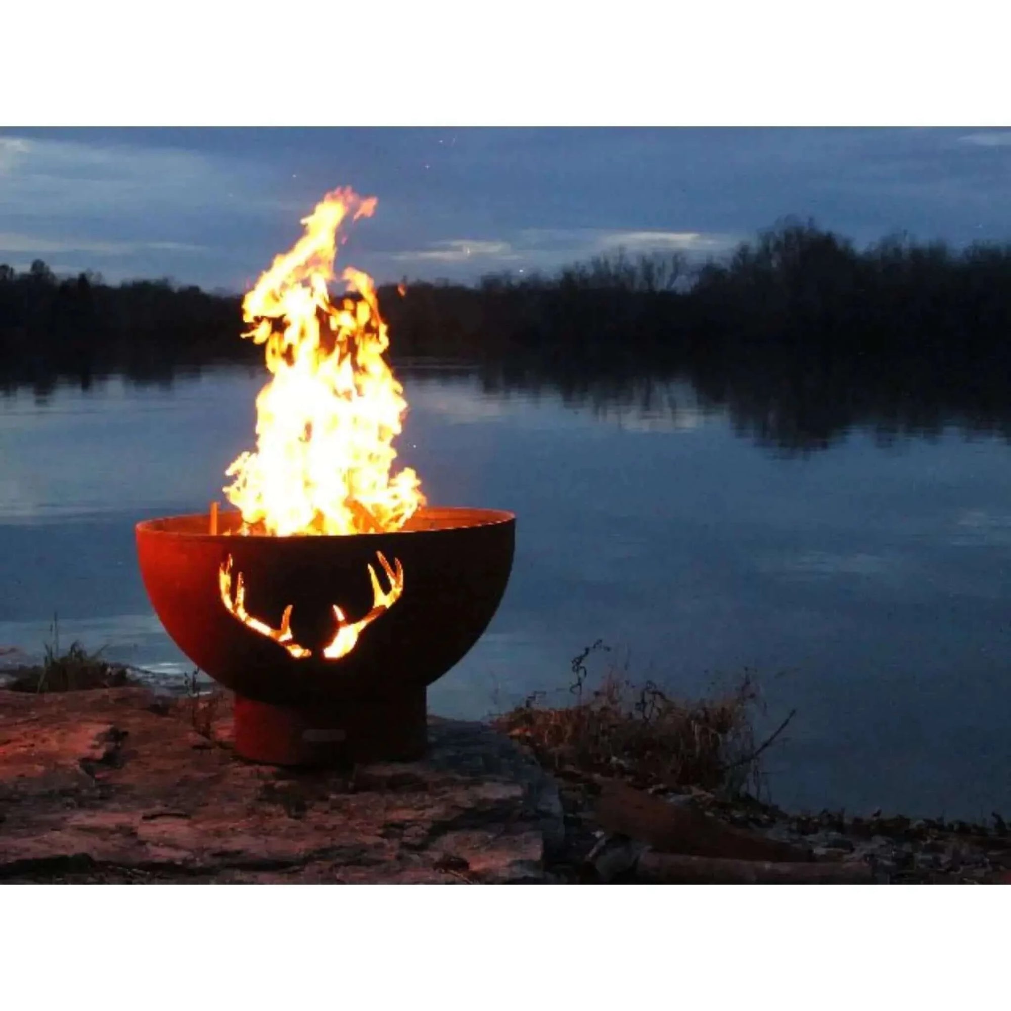 Fire Pit Art Antlers