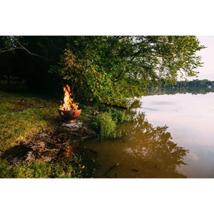 Fire Pit Art Fleur de Lis