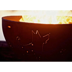 Fire Pit Art Funky Dog