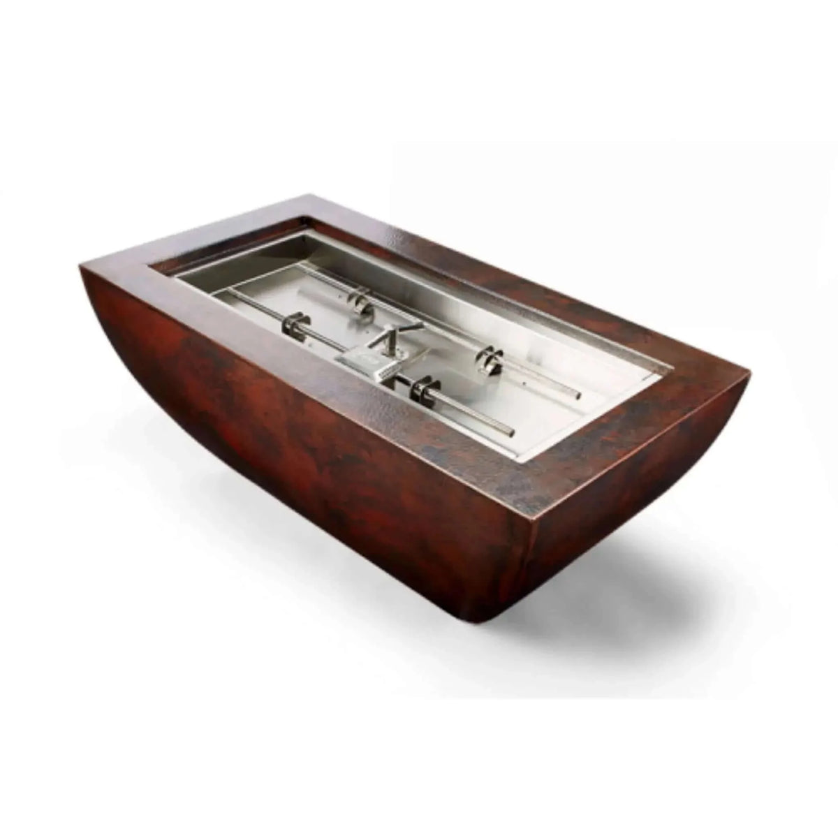 HPC Fire 47" Phoenix H-Burner Fire Bowl - Copper Finish, Torpedo Burner