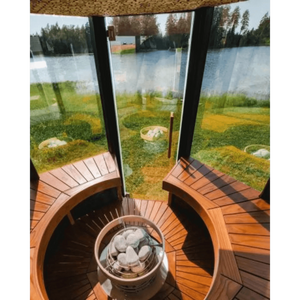 Haljas Houses Hele Glass Single Luxury-Juniper Ceiling