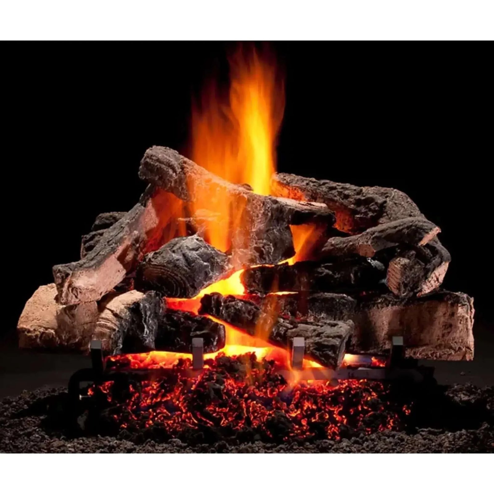 Hargrove Rustic Timbers Single Side Vented Gas Log