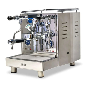 LUCCA M58 Espresso Machine with Flow Control-Chrome with Black