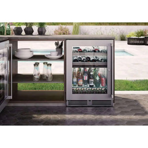 Perlick 24" Signature Series Outdoor Dual-Zone Refrigerator/Wine Reserve - HP24CO