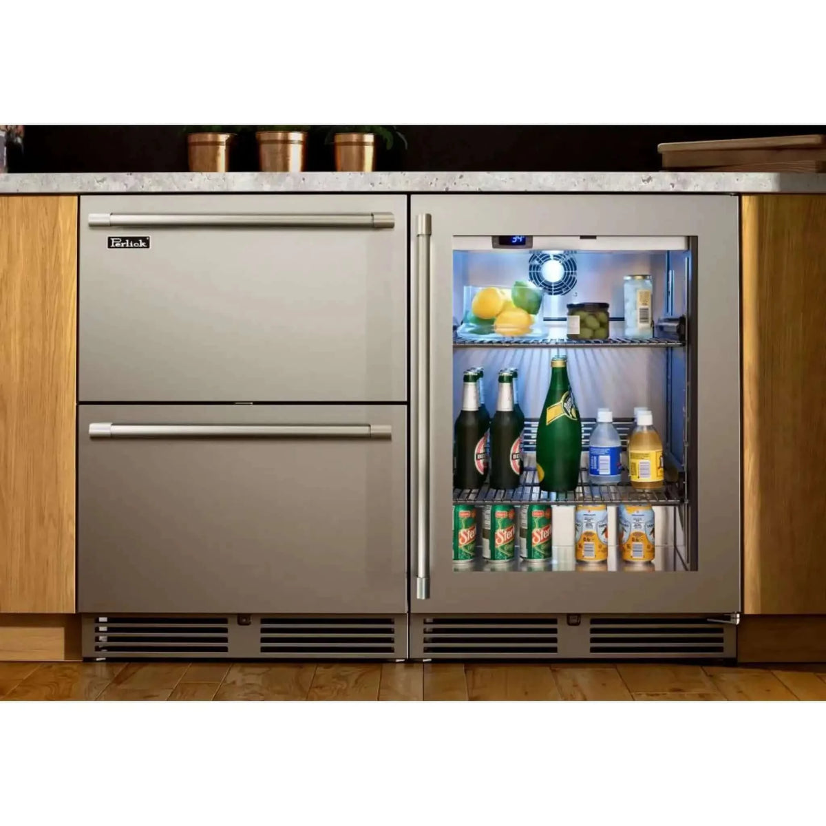 Perlick 24 Signature Series Outdoor Freezer with Drawers