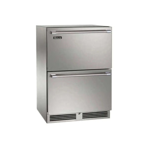 Perlick 24" Signature Series Outdoor Dual-Zone Freezer/Refrigerator Drawers with lock - HP24ZO
