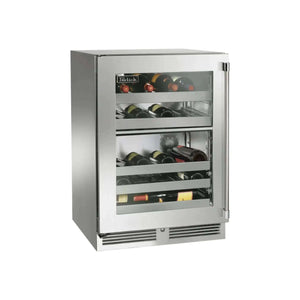 Perlick 24" Signature Series Outdoor Dual-Zone Wine Reserve with lock - HP24DO