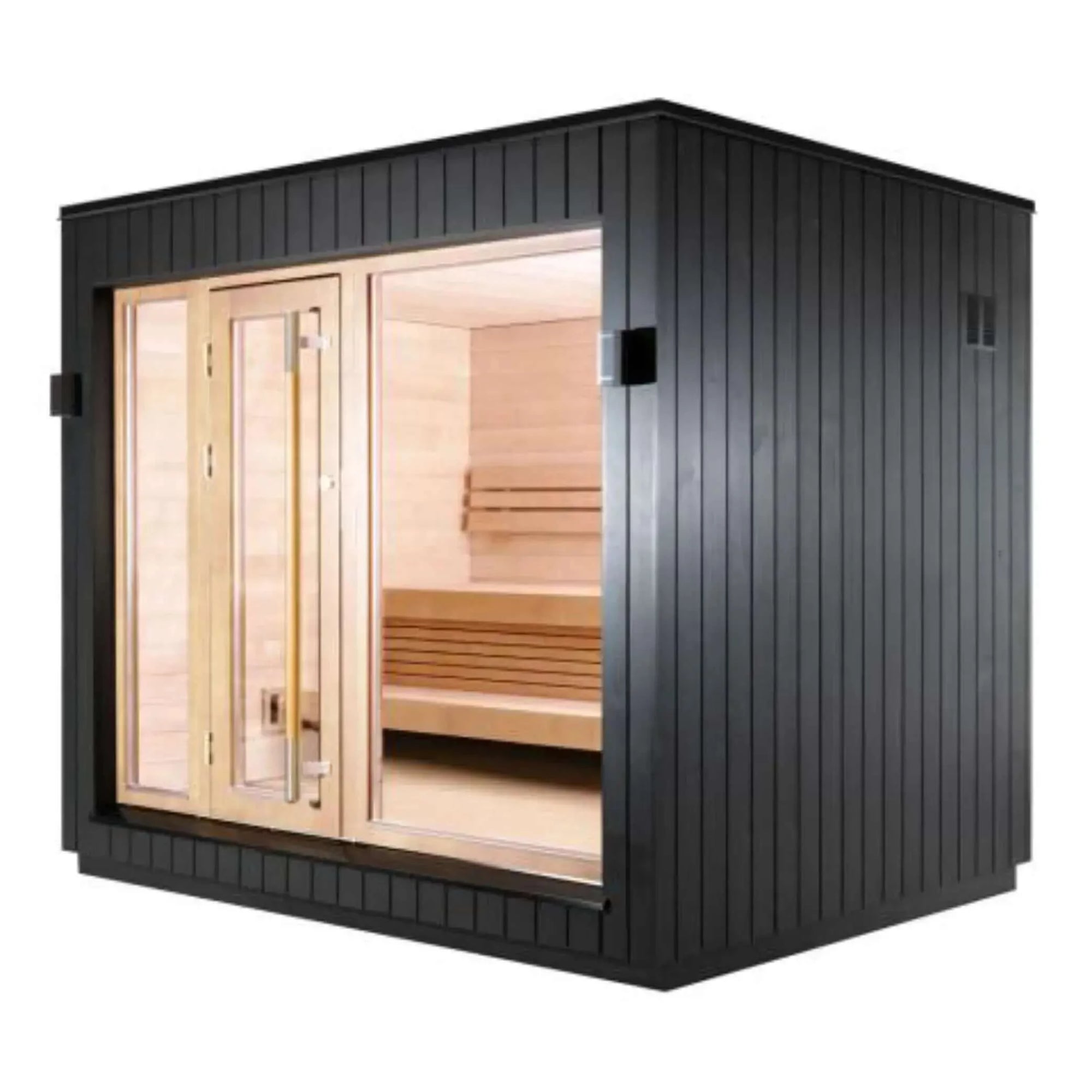 SaunaLife Model G7 Pre-Assembled Outdoor Home Sauna-Left
