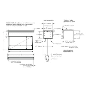 Screen Innovations 5 Series 16:9 Zero-G Motorized Screen (Flush Mount) - 5TGFL