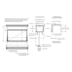 Screen Innovations 5 Series 16:10 Zero-G Motorized Screen (Flush Mount) - 5WGFL