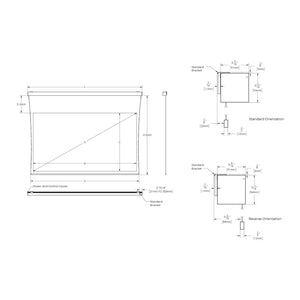 Screen Innovations Solo 3 Indoor Series 16:9 Motorized Screen (External Mount) - S3TE