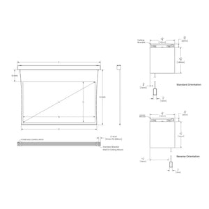 Screen Innovations Solo 3 Indoor Series 16:9 Motorized Screen (External Mount) - S3TE