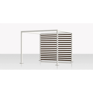 Source Furniture Cabana Accessories-8': Aluminum Wood Grain Slats - Left Side