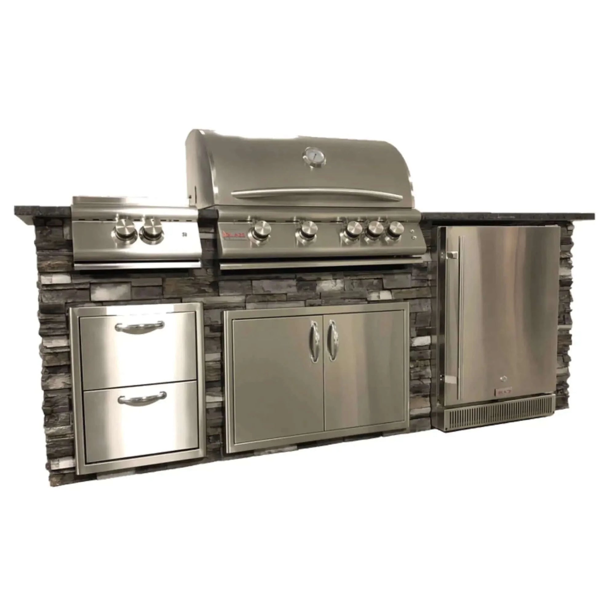 TRU Innovative 8ft Traditional LTE Grill Island