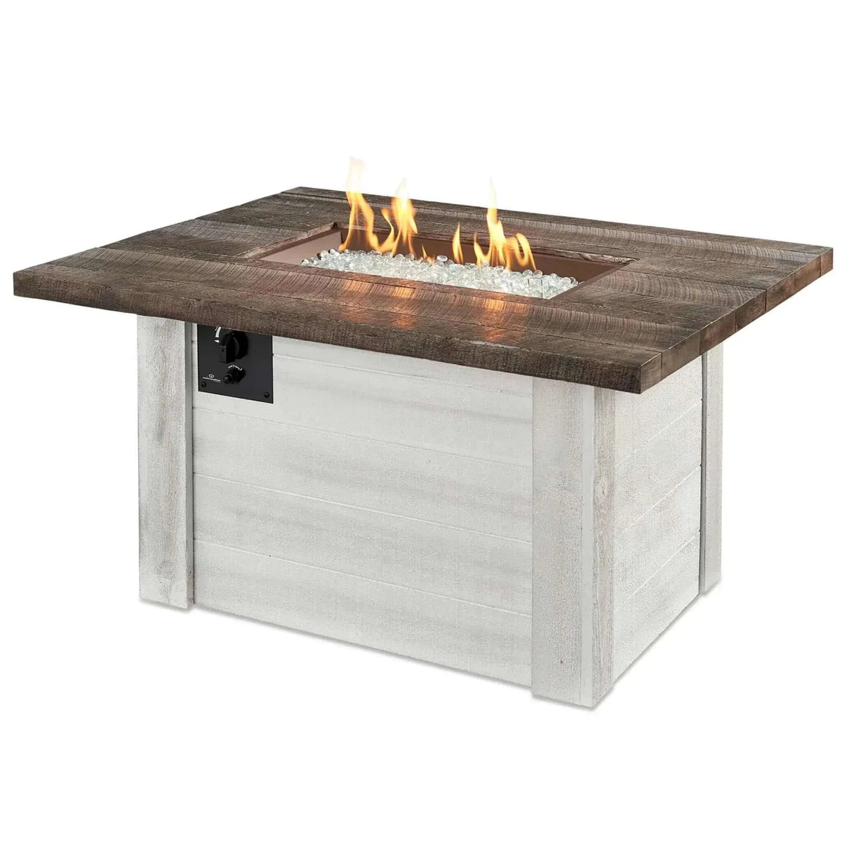 Outdoor GreatRoom Alcott Rectangular Gas Fire Pit Table-Liquid Propane