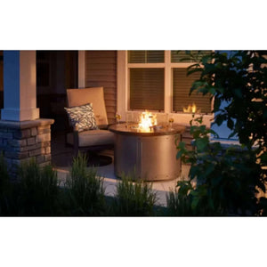 Outdoor GreatRoom Edison Round Gas Fire Pit Table-